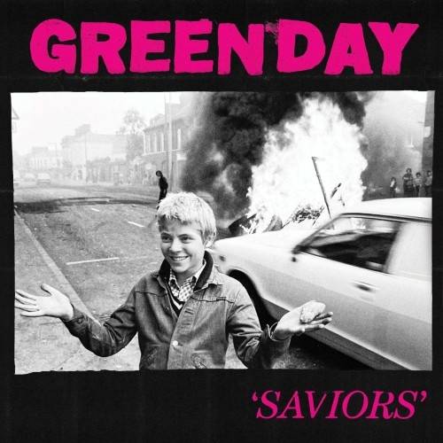 Okładka GREEN DAY - SAVIORS (NEON PINK VINYL, RETAILER EXCLUSIVE)