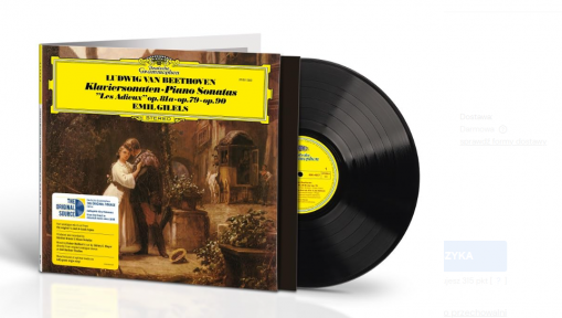 Okładka GILELS, EMIL - BEETHOVEN: PIANO SONATAS NOS. 25 - 27 (OSS) (LP)