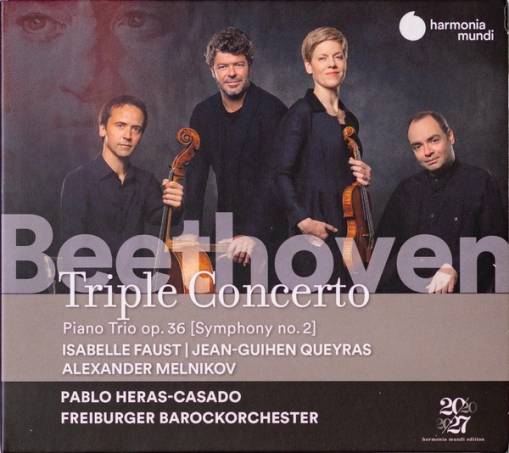 Okładka Beethoven - Triple Concerto With Piano Trio Faust Queyras Melnikov Heras-Casado