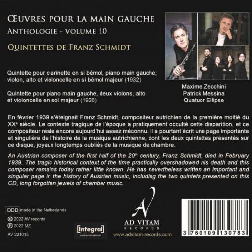 Oeuvres Pour La Main Gauche Anthologie Vol 10