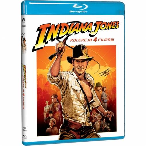 Okładka Steven Spielberg - INDIANA JONES. KOLEKCJA 4 FILMÓW (4 BD)