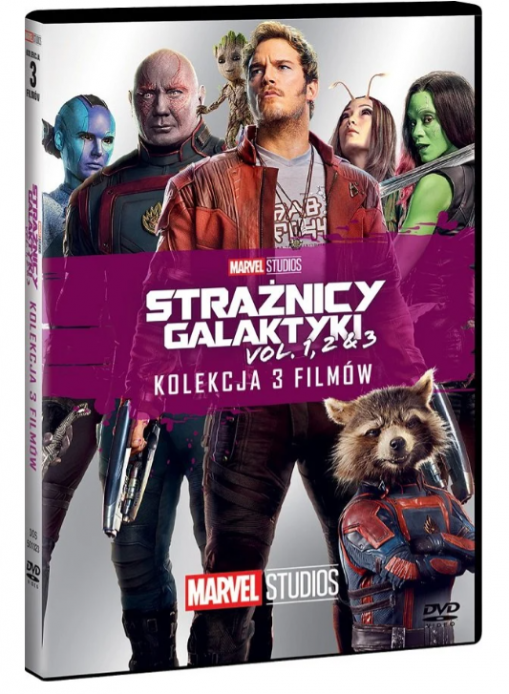 Okładka James Gunn - STRAŻNICY GALAKTYKI VOL. 1-3 PAKIET (3 DVD)