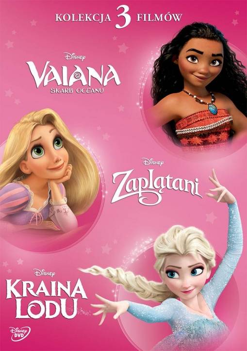 Okładka VARIOUS - DISNEY KSIĘŻNICZKA (VAIANA, ZAPLĄTANI, KRAINA LODU) (3DVD)