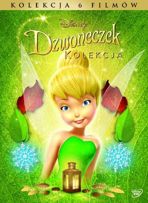 Okładka VARIOUS - DZWONECZEK, PAKIET 6 FILMÓW (6DVD) (Dzwoneczek, Dzwoneczek i zaginiony skarb, Dzwoneczek i sekret magicznych skrzydeł, Dzwoneczek i uczynne
