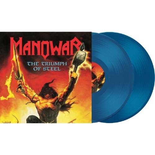 Okładka Manowar - The Triumpf Of Steel LP BLUE