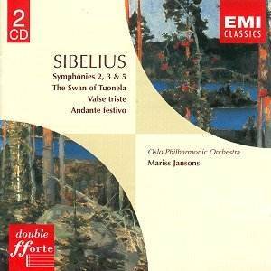 Okładka Jean Sibelius - Symphonies 2, 3 & 5 The Swan Of Tuonela • Valse Triste Andante Festivo 2CD [EX]