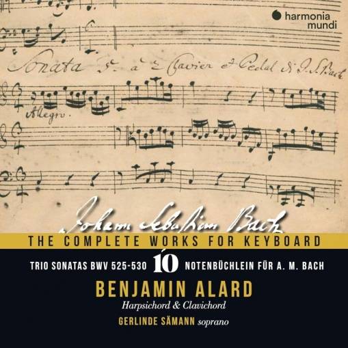 Okładka Bach - The Complete Works For Keyboard Vol 10 Trio Sonatas BWV 525-530 Notebook for AM Bach Alard Samann