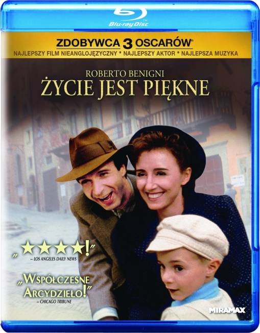 Okładka Roberto Benigni - ŻYCIE JEST PIĘKNE (BD)