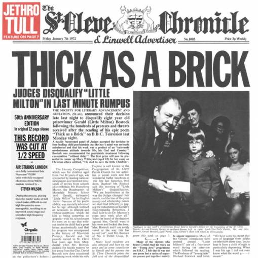 Okładka JETHRO TULL - THICK AS A BRICK