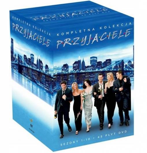 Okładka Marta Kauffman - PRZYJACIELE, KOMPLETNA KOLEKCJA SEZONY 1-10 (45DVD)